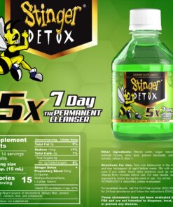 Stinger Detox 5X 7-Day Extra Strength Permanent Drink – Lime Flavor – 8 FL OZ 12 91HilMRzQ1L