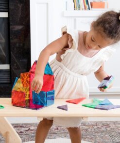 Alternative view of MAGNA-TILES Classic 100-Piece Magnetic Construction Set, The ORIGINAL Magnetic Building Brand