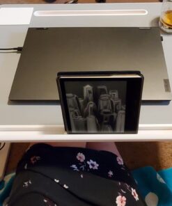 Laptop Bed Tray Desk, SAIJI Adjustable Stand for Bed, Foldable Table with Storage Drawer Eating, Working, Writing, Gaming, Drawing (Gray, X-Large) Gray 23.6 x 17.7 In 33 91HoDtU4h4L