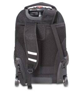 J World New York Sundance Rolling Backpack Girl Boy Roller Bookbag, Argyle Black, 20 Inch 9 91HqPVQ0E0L