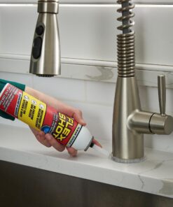 Flex Shot Rubber Adhesive Sealant Caulk, 8-oz, Clear 23 91Ht3zaKE3L