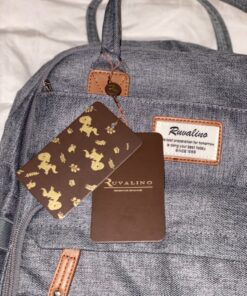 RUVALINO Diaper Bag Backpack, Multifunction Travel Back Pack Maternity Baby Changing Bags, Large Capacity, Waterproof and Stylish, Gray 67 91HvHAycKhL