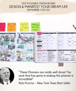 Law of Attraction Planner - Undated Deluxe Weekly, Monthly Planner, a 12 Month Journey to Increase Productivity & Happiness - Life Organizer, Gratitude Journal, and Stickers B5 Size Vanilla Butterfly Moon 34 91HvZd57NpL 1