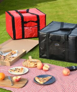 New Star Foodservice 50134 Insulated Pizza Delivery Bag, 20" by 19" by 13", Red 20 by 19 by 13-Inch, Red 13 91HwY2QGQqL