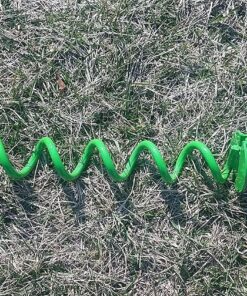 Ashman 16 Inch Spiral Ground Anchor Green Color - Ideal for Securing Animals, Tents, Canopies, Sheds, Car Ports, Swing Sets (Pack of 6) 1 6 Pack 19 91IBdm9y ML