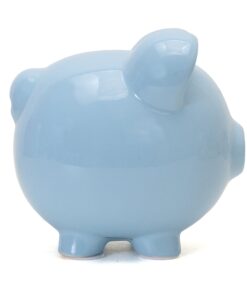 Alternative view of Child to Cherish Ceramic Piggy Bank, Blue Light Blue