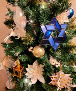 Alternative view of Noble Gems Kurt Adler 4-Inch Glass Jewish Dreidel Ornament, Hanukkah