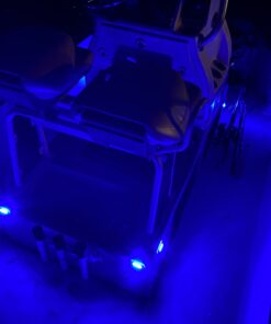 Partsam 4pcs 3" Blue LED Oblong Courtesy Light Marine Boat Deck Transom Stern Light for Yacht Pontoon Fishing Boat Kayak Sailboat, Sealed Boat Cabin Lights, 12V, Clear Lens, Surface Mount 26 91ICzw0uqoL