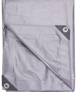 Kotap 12 x 12 Ft. Heavy-Duty Protection/Coverage Tarp, Superior Weave for Greater Longevity, 10-mil Multi-Use, Waterproof, TRS-1212, Silver (1-Pack) Heavy Duty Protection, 10-mil Size: 12' X 12' 17 91IFX2KxC8S