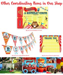Carousel LARGE Invitations AR - 20 Invitations 20 Envelopes - Carnival Invitations - Circus Invitations 12 91IHn8mZDPL