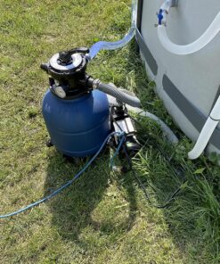XtremepowerUS 13" Sand Filter 3/4HP Pool Pump 2400GPH High-Flow Above Ground Pool Set with Stand 19 91IWlSbouL