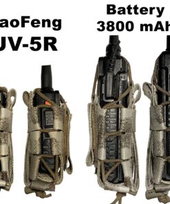 MOLLE Tactical Pouch Bag Radio Phone GPS Holster Holder BaoFeng Two-Way BF-F8HP UV-5R UV-82HP UV-5X3 UV-82C Garmin Retevis Motorola T460 T600 MR350R MH230R Midland Arcshell A-tacs AU 16 91ImUq1lL