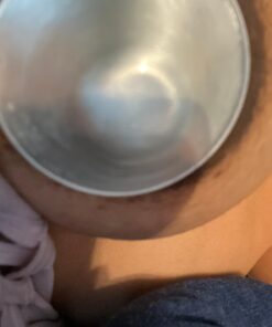 SILVERETTE The Original Silver Nursing Cups, Silverettes Metal Nipple Covers for Breastfeeding, Nursing Shield, 925 Silver Nipple Cover Guards, Soothe and Protect Sore Nipples -Made in Italy Regular 23 91IvNYn2eDL