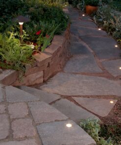 DEKOR Paver Dot LED Lights for Driveways, Paths, Walkways, Stone, Concrete - Low Voltage Lighting (5ft. Cables, Light Kit) 5.0 Feet 9 91J0DAP4PkL
