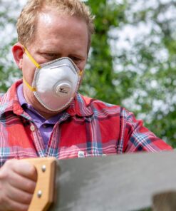 9116 Particulate Respirator Dust Mask with Valve, Two-Strap Cup Style Design, Lightweight with Cushioning Nose Foam, NIOSH Approved 10 Masks With Valve 10 Masks 15 91J7qrfdAlL