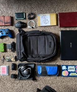 Tzowla Travel Laptop Backpack Water Resistant Anti-Theft Bag with USB Charging Port and Lock 15.6 Inch Computer Business Backpacks for Women Men Work College Gift,Casual Daypack 15.6inch A-black 55 91J8 Rn4ZfL