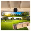 10L0L Golf Cart Rear View Mirror Universal for EZGO Club Car Yamaha, Adjustable Golf Cart Mirror with Extra Wide 270 Degree Panoramic Rearview Mirror-16.5 Inch 57 91JGeh5OzQL