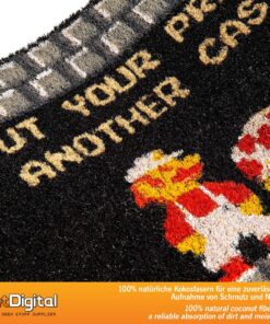 getDigital Your Princess is in Another Castle Funny Welcome Doormat for Gamers, Nerds and Geeks - 23.62 x 15.75 inch, 100% Natural Coco Coir Fibres 13 91JVifSnPuL