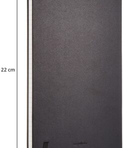 Amazon Basics Classic Notebook, Line Ruled, 240 Pages, Black, Hardcover, 5 x 8.25-Inch 41 91JeXkcqiFL