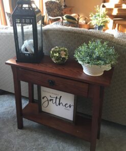 Leick Home Favorite Finds Mission, 10 in x 30 in x 28 in, Russet/Blackened Console Table 35 91Jf199EYKL