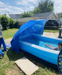 Sport-Brella Super-Brella SPF 50+ Sun and Rain Canopy Umbrella for Camping, Beach and Sports Events (8-Foot, Blue) 42 91JhRfkLjcL