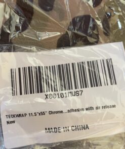 TECKWRAP 11.5" x 60" Chrome Mirror Silver Vinyl Wrap Adhesive Car Sticker Decal Film 39 91JokDAbEmL