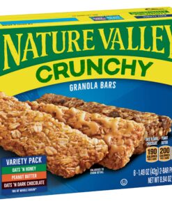 Nature Valley Granola Bars, Crunchy, Variety Pack of Oats 'n Dark Chocolate, Peanut Butter, Oats 'n Honey, 6 Pouches, 2-Bars Per Pouch (Pack of 6)