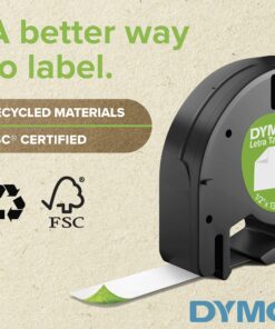 DYMO LT Paper Labels, Black Print on White Labels, 1/2-Inch x 13 Feet, 2 Rolls 1/2" 21 91KE0X5QnZL