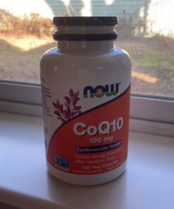 NOW Supplements, CoQ10 100 mg with Hawthorn Berry, Pharmaceutical Grade, All-Trans Form produced by Fermentation, 180 Veg Capsules 180 Count (Pack of 1) 5 91KE8VQxsBL