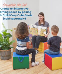 ECR4Kids SoftZone Adult Cozy Cube, Flexible Seating, Assorted 13 91KIllZXskL