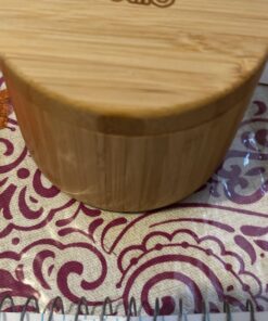 Estilo 2 pc Premium Bamboo Salt and Pepper Bowls, Wooden Spice Containers with Magnetic Swivel Lids, Perfect for Salt, Spice, Sugar, Pepper 2-Pack 33 91KNom3EHAL