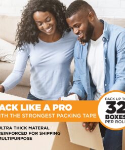 Alternative view of Tape King Clear Packing Tape - 60 Yards Per Roll (6 Refill Rolls) - 2 Inch Wide Stronger 2.7mil, Heavy Duty Sealing Adhesive Industrial Depot Tapes for Moving Packaging Shipping, Office & Storage 6 Rolls / 2" Wide