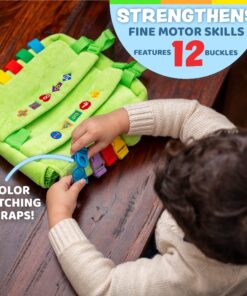 Buckle Toys - Buddy Activity Backpack - Educational Pre-K Learning Activity Toy - Zippered Pouch for Storage - Great Gift for Toddlers and Kids 34 91KQwv2PeML