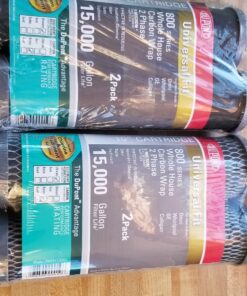 DuPont WFPFC8002 Carbon Wrap 2-Phase Cartridge, 2 Count (Pack of 1), Grey 2-Phase Carbon Wrap 16 91KT2LR4XLL