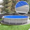 Pool Mate 18S-10SBD BOXPM Deluxe Swimming Pool Solar Heating Cover, 18 Foot, 10-Year Blue/Silver 53 91KZw 8iSbL