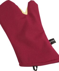 San Jamar KT0215 Cool Touch Flame Conventional High Heat Intermittent Flame Protection up to 900°F Oven Mitt, 15" Length, Red 15" 10 91KcJwjze2L