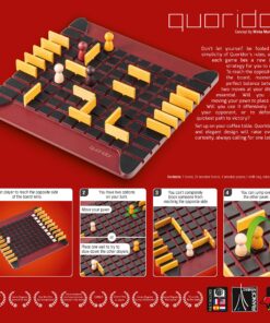 Alternative view of Quoridor | Abstract Strategy Game for Adults and Familes | Ages 8+ | 2 to 4 Players | 15 Minutes
