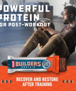 CLIF Builders - Chocolate Flavor - Protein Bars - Gluten-Free - Non-GMO - Low Glycemic - 20g Protein - 2.4 oz. (12 Count) 32 91Kh8rljsKL