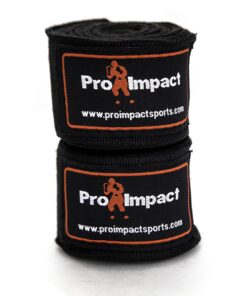 Alternative view of Pro Impact Mexican Style Hand Wraps Men Women – Performance Essentials MMA, Boxing, Muaythai, Kickboxing, Gym – Stretch Protection Support Accessories for Wrist Knuckles – 180 Inches 1 Black