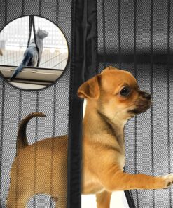 Markline Magnetic Screen Door Heavy Duty Mesh Hands-Free Retractable Full Frame Velcro Fits Door Openings up to 34"x82" MAX 29 91KiwBPqmpL