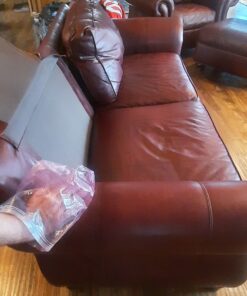 Furniture Clinic Leather Complete Restoration Kit | Includes Leather Recoloring Balm, Leather Cleaner, Protection Cream, Sponge & Cloth | Restores & Repairs (Maroon) Complete Kit Maroon 26 91KlMmTYs L