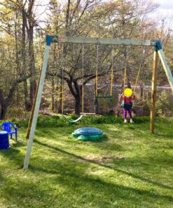 Eastern Jungle Gym Easy 1-2-3 A-Frame 2 Brackets for Swing Set with All Mounting Hardware, Green 2 A-Frame Swing Set Brackets 48 91KlNPa4dL