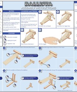 Abong Wooden Mini Medieval Desktop Warfare Model Kits to Build – Working Ballista – STEM Model Kits 7 91Kmnn5MGuL