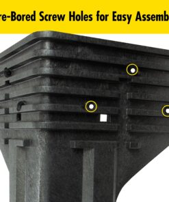 2x4basics 90164MI Custom Work Bench and Shelving Storage System, Black Work Bench with Shelf 55 91KogIoTEtL