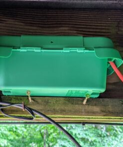 SOCKiTBOX – The Original Weatherproof Connection Box – Indoor & Outdoor Electrical Power Cord Enclosure for Timers, Extension Cables, Holiday Lights, Power Tools, Fountains & More – Size Small – Green 33 91KqLri s9L