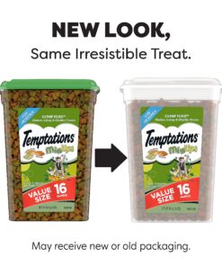 TEMPTATIONS MIXUPS Crunchy and Soft Cat Treats Catnip Fever Flavor, 16 oz. Tub 16 Ounce (Pack of 1) 26 91Kr7ZBytCL