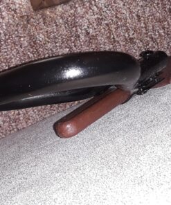 Stander Recliner Lever Extender, Oversized Grip Handle Adapter for Adults, Seniors, and Elderly, Extension Handle with Large Ergonomic Curve Grab Bar, Compatible with Wooden Recliner Handles - Black Standard 24 91Kvgv82L