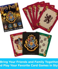 AQUARIUS Harry Potter Playing Cards - House Crests Themed Deck of Cards for Your Favorite Card Games - Officially Licensed Harry Potter Merchandise & Collectibles 9 91Kzq1iudiL