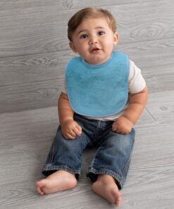 Alternative view of Neat Solutions 8 Count Multi-Color Solid Knit Terry Feeder Bib, Boy Boy- 8ct