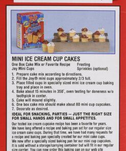 Joy Mini Cups; Mini Ice Cream Cones for Kids, 42 Count (2 Boxes (84 cones)) 1.6 OZ (45G) 13 91L7wkQjjgL